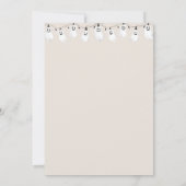 Halloween Little Boo Schattig Pompoen Baby shower Kaart (Achterkant)