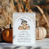 Halloween Little Boo Schattig Pompoen Baby shower Kaart