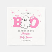 Halloween Little Boo Schattige Ghost Girl Baby sho Servet (Voorkant)