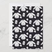 Halloween Little Boo Skull Sprinkle Baby shower in Kaart (Achterkant)