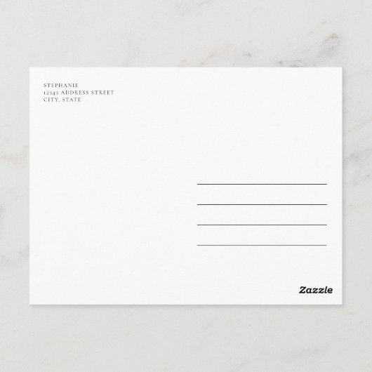 Halloween Little Boo Watercolor Baby Shower Briefkaart (Achterkant)