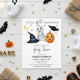 Halloween Little Boo Waterverf Baby shower