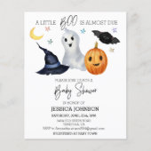 Halloween Little Boo Waterverf Baby shower (Voorkant)