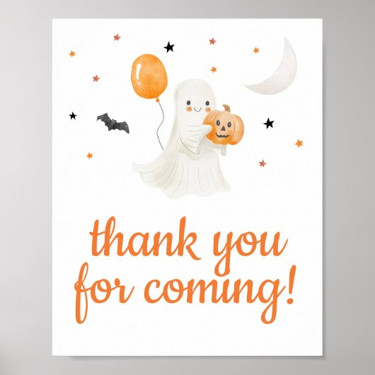 Halloween Little Book Bedankt voor je komst Poster (Voorkant)