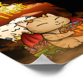 Halloween Little Devil Cat Poster (Hoek)