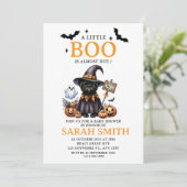 Halloween Little Dog Boo is bijna het gevolg van B Kaart (Staand voorkant)