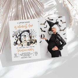 Halloween Little Gekke Goose Baby shower Foto Kaart