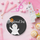 Halloween Little Ghost met ballonnen Papieren Bordje (Feest)