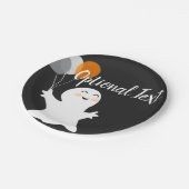 Halloween Little Ghost met ballonnen Papieren Bordje (Gekanteld)