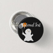 Halloween Little Ghost met ballonnen Ronde Button 3,2 Cm (Voorkant /achterkant)