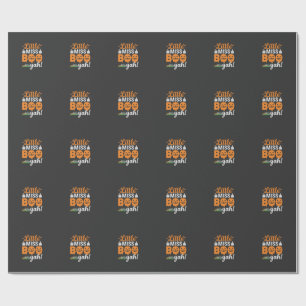 Halloween Little Miss Boo Yah Pompoen Ontwerp_1 Cadeaupapier