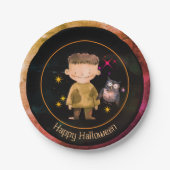 Halloween Little Monster Party Papieren Bordje (Voorkant)