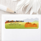 Halloween Little Pumpkin Return-adres Etiket (Insitu)