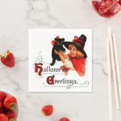 Halloween Little Witch Napkin Servet (Insitu)