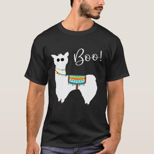 Halloween Llama Llama boe tee T-shirt (Voorkant)