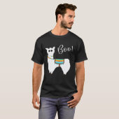 Halloween Llama Llama boe tee T-shirt (Voorkant volledig)