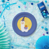 Halloween Llama Party Papieren Bordje (Feest)