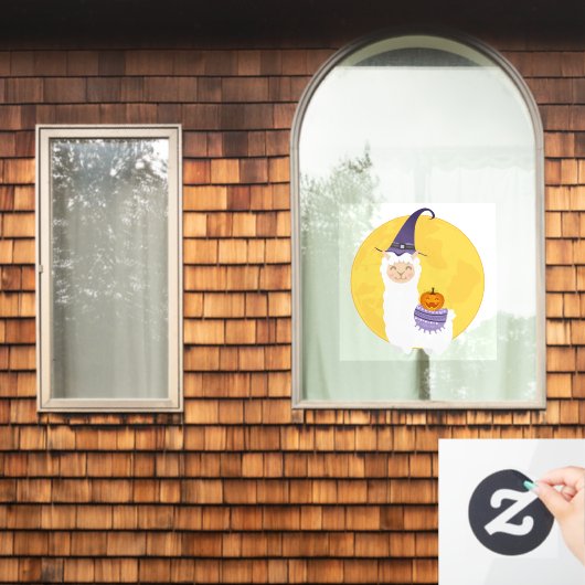 Halloween Llama Raamsticker (Huis Raam)