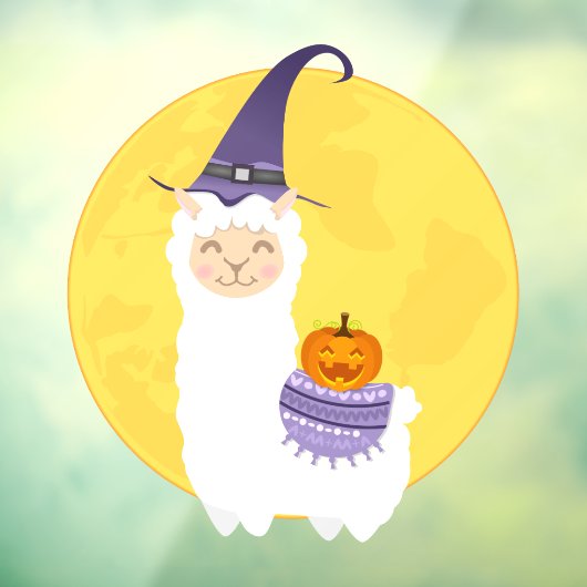 Halloween Llama Raamsticker (Vel 3)