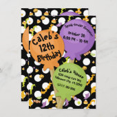 Halloween Lollipops Snoep Fun Verjaardagsfeest Kaart (Voorkant / Achterkant)