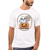 Halloween Lollypop Geest Op Pompoen