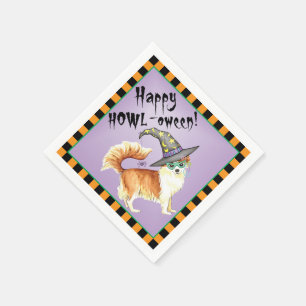 Halloween Long Coat Chihuahua Napkins Servet