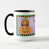Halloween Longhaire Dachshund Mok (Links)