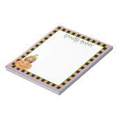 Halloween Longhaire Dachshund Notitieblok (Linkerzijde)