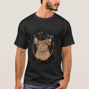 Halloween Longhorn Koe Moo Ik Bedoel Boe Koe Heks T-shirt