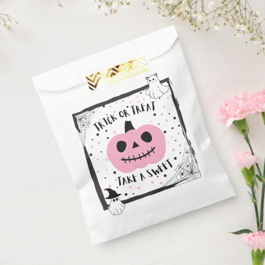 Halloween loot bag pompoen snoep trick or treat bedankzakje (Gezegeld)