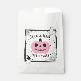 Halloween loot bag pompoen snoep trick or treat bedankzakje