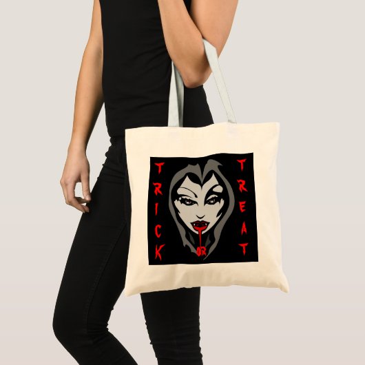 Halloween Loot Bag Vampire Canvas tas  (Voorkant (product))