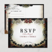 Halloween Love Letter Matching RSVP Briefkaart (Voorkant / Achterkant)