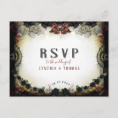 Halloween Love Letter Matching RSVP Briefkaart (Voorkant)