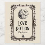  Halloween Love Potion Drinken Funny Spooky Wijn Etiket (Enkel label)