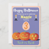 Halloween Lovely Birthday Personalized Kaart (Voorkant)