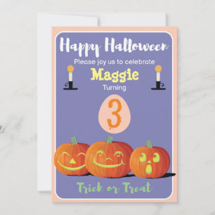 Halloween Lovely Birthday Personalized Kaart