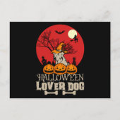 Halloween Lover Dog Briefkaart (Voorkant)