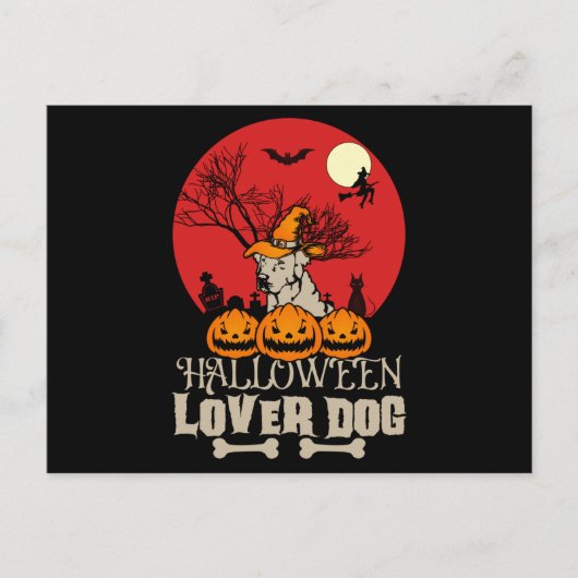Halloween Lover Dog Briefkaart (Voorkant)