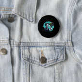 Halloween Lovers Frankenstein Skeleton Ronde Button 5,7 Cm (In situ)
