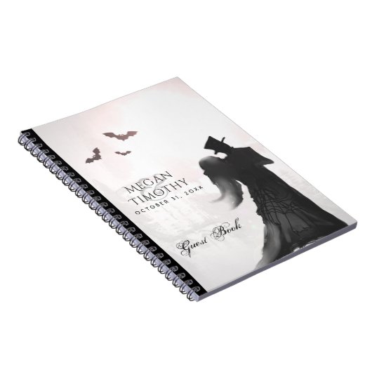 Halloween Lovers Silhouette Matching Guest Book Notitieboek (Rechterzijde)
