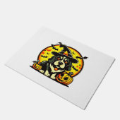 Halloween Lowchen hond Deurmat (Schuin)