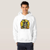 Halloween Lowchen hond Hoodie (Voorkant volledig)