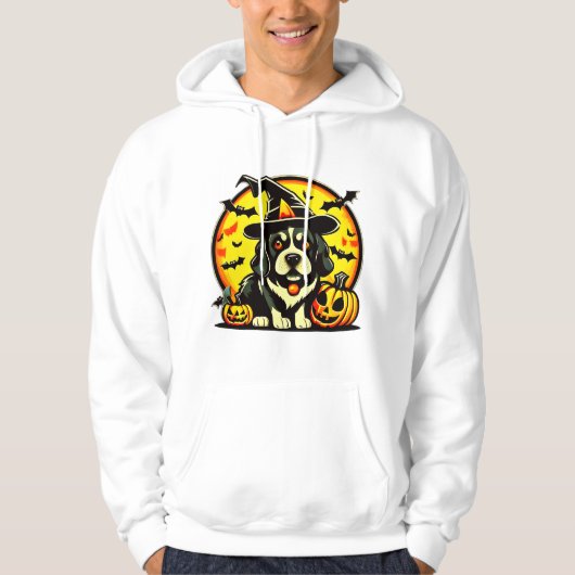 Halloween Lowchen hond Hoodie (Voorkant)