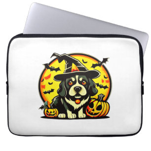 Halloween Lowchen hond Laptop Sleeve