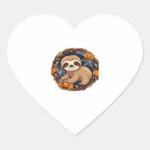 Halloween, Luiaard, 31 oktober, Thanksgiving Klas Hart Sticker