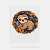 Halloween, Luiaard, 31 oktober, Thanksgiving klass Acryl Bord (Voorkant)