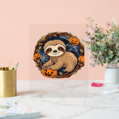 Halloween, Luiaard, 31 oktober, Thanksgiving klass Acryl Bord (Huwelijk)