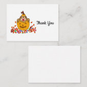 Halloween Luiaard Dank u kaarten Notitiekaartje (Voorkant / Achterkant)