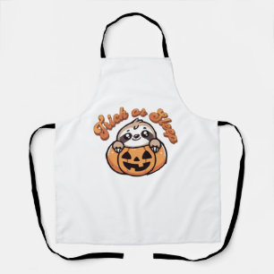 Halloween luiaard grap of slaap schattige luiaard schort